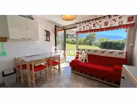 charmant studio crest-voland – rez-de-chaussée – terrasse privative – proche des remontées