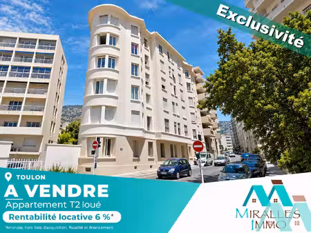 appartement t2 de 37m2 vendu loué