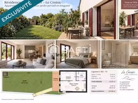 vente appartement 2 pièces au croisic (44490) : à vendre 2 pièces / 43m² le croisic
