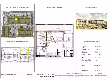 résidence les terrasse du centre - appartement t3