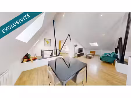 cernay – duplex 115 m² entièrement rénové – esprit loft industriel