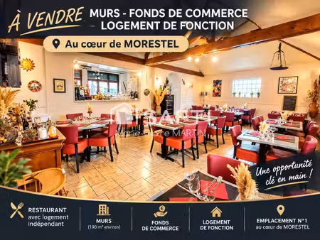 morestel centre – murs + fonds + logement – bar/restaurant