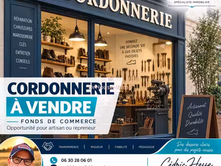 a vendre - cordonnerie en centre commercial