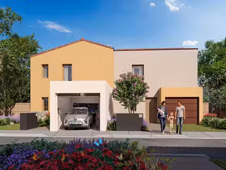 maison t4 de 86 40m² avec garage & 1 stationnement sur une parcelle de 132 49m²