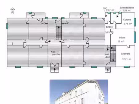 vente appartement 2 pièces 52 m² lons-le-saunier (39000)