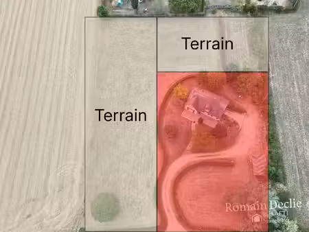 terrain de 3500m² constructible - oap en place pour 7 terrains minimum