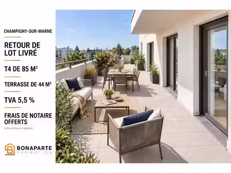 vente appartement 4 pièces 85 m² à champigny-sur-marne (94500)  351 900 €