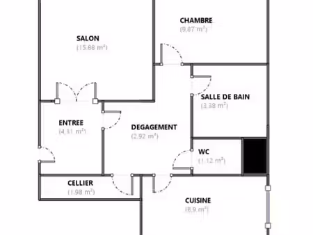 vente appartement 2 pièces 48 m² à garges-les-gonesse (95140)  109 900 €
