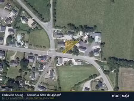 vente terrain à erdeven (56410) : à vendre / 456m² erdeven