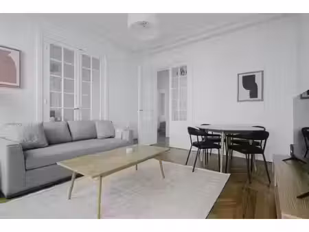 location appartement 3 pièces meublé 66m² paris 17ème