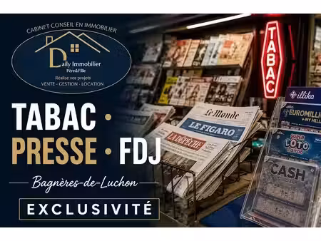 vente locaux professionnels 2 pièces à bagneres-de-luchon (31110)  150 000 €
