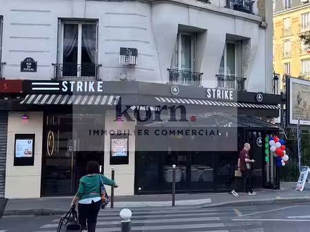 vente commerce paris 75018 89m²