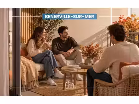 vente appartement neuf 4 pièces 90m2 benerville-sur-mer - 719000 € - surface privée