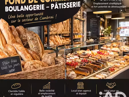 vente commerce 130 m² cambrai (59400)