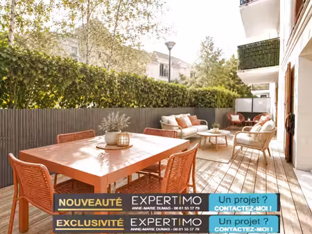 appartement en rez de jardin - terrasse 30m2 - excellent eta