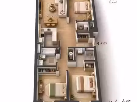 vente appartement 4 pièces 81 m² à montgeron (91230)  420 000 €
