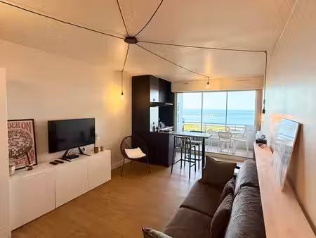 location studio cabine palavas vue mer - parking privé - rénové