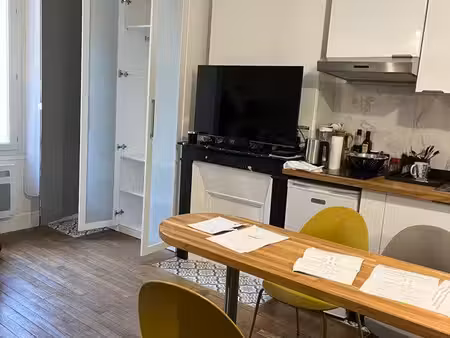 studio meublé 18m2  paris 14