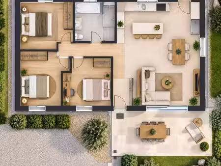 maison 80 m² alleins