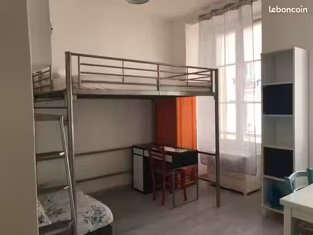 charmant appartement climatisé avec petite terrasse  cave et belle hauteur sous plafond