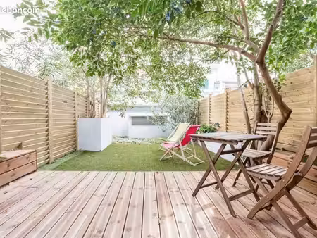 studio meublé avec terrasse et jardin privatif