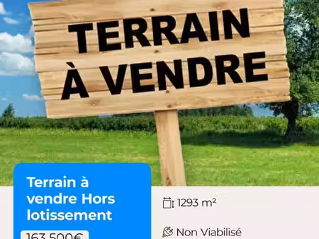 terrain à vendre fougeres 1293m2 163 500€