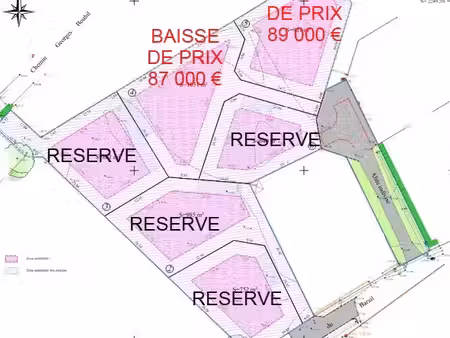 vente terrain 1031 m² sauvagnon (64230)