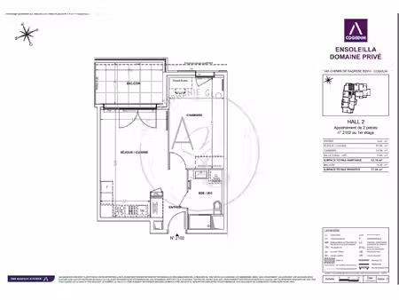 cogolin- résidence ensoleilla appartement neuf t2 42.78m²   cogolin