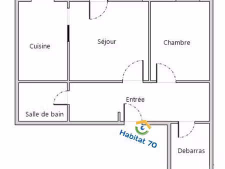 grand t2 avec balcon entre campagne et belfort