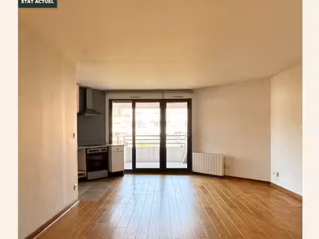 t3 lumineux avec terrasse et balcon – lyon 2e confluence – 61 m²