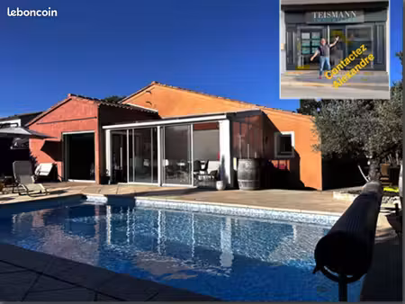 maison plain-pied 3 chbres + bureau sur 700m²