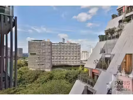 paris 17 - eco quartier des batignolles - studio en etage eleve