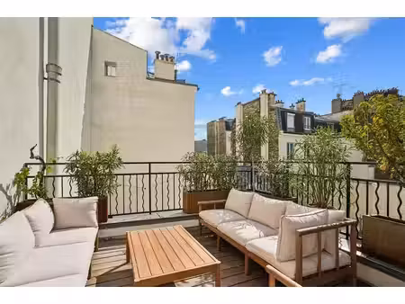 paris xviiième – jules joffrin / damrémont maison d'architecte de 154 m² avec terrasses et