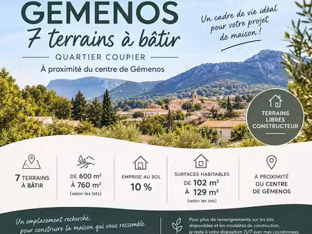 terrain constructible neuf à vendre
