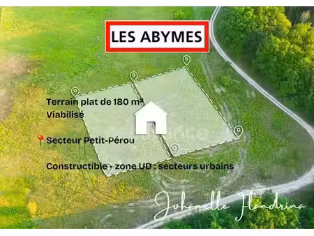 vente terrain 180 m² à les abymes (97139)  110 000 €