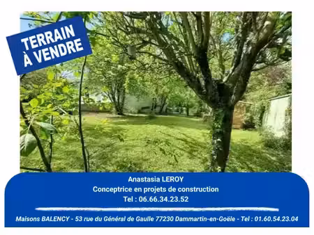 vente terrain 540 m² à marchémoret (77230)  250 000 €