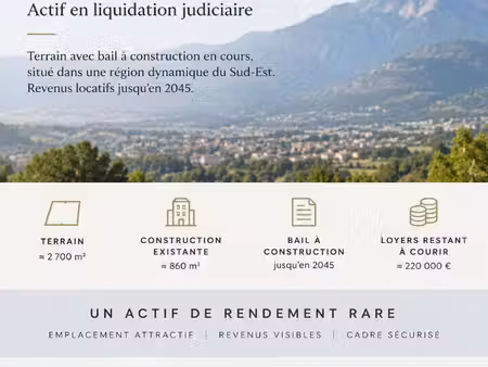 terrain constructible neuf à vendre