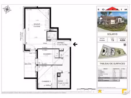 location appartement 3 pièces 61.82 m² à cranves-sales (74380)  1 130 €