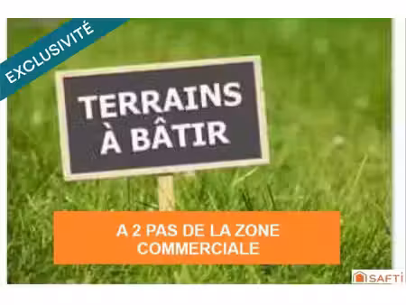 terrain a construire viabilise zone commerciale