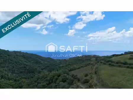 terrain constructible 5 193 m2 le carbet vue mer