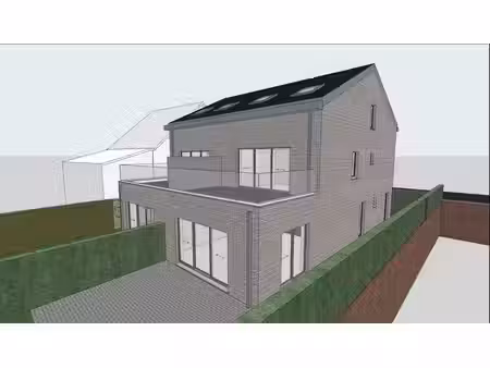 terrain à bâtir avec permis accepté pour 4 logements