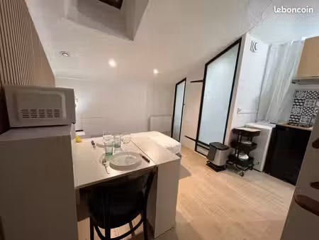 studio étudiant ou bail mobilité 13 m² rénové – tout compris – internet – lave-linge