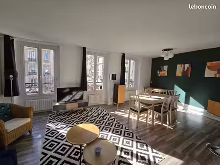 lumineux 4 pièces  double séjour + 2 chambres – paris 18e  marx dormoy – la chapelle