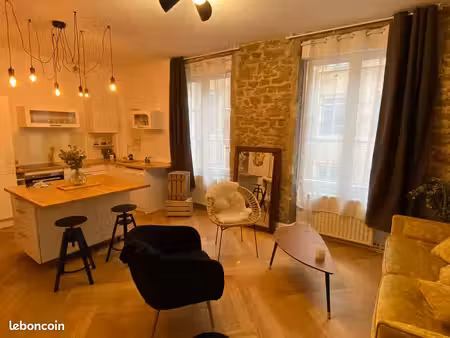 grand studio meublé de 40m² (cordeliers / hotel de ville) - entièrement rénové - 3ème étag