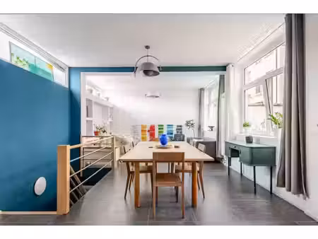 maison arrière type atelier – ±110 m² – jardin ±100 m²