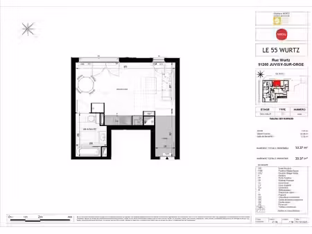 location appartement 1 pièce 34 m² à juvisy-sur-orge (91260)  744 €