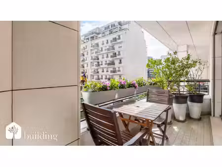 levallois-perret - front de seine - pompidou - 3 pièces de 73 7m2 avec balcon plein sud