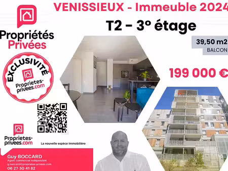 appartement venissieux 2 pièce(s) 39.5 m2