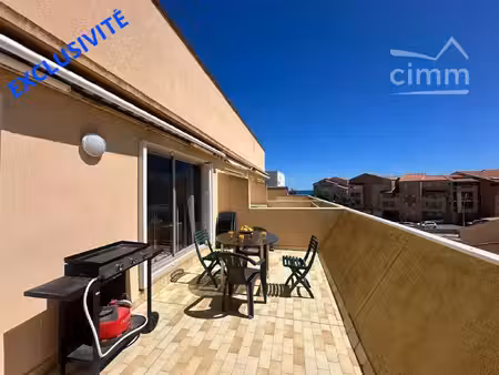 t2 mezzanine avec grande terrasse