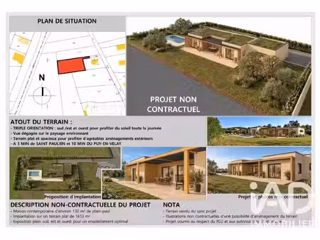 vente terrain 1 613 m²